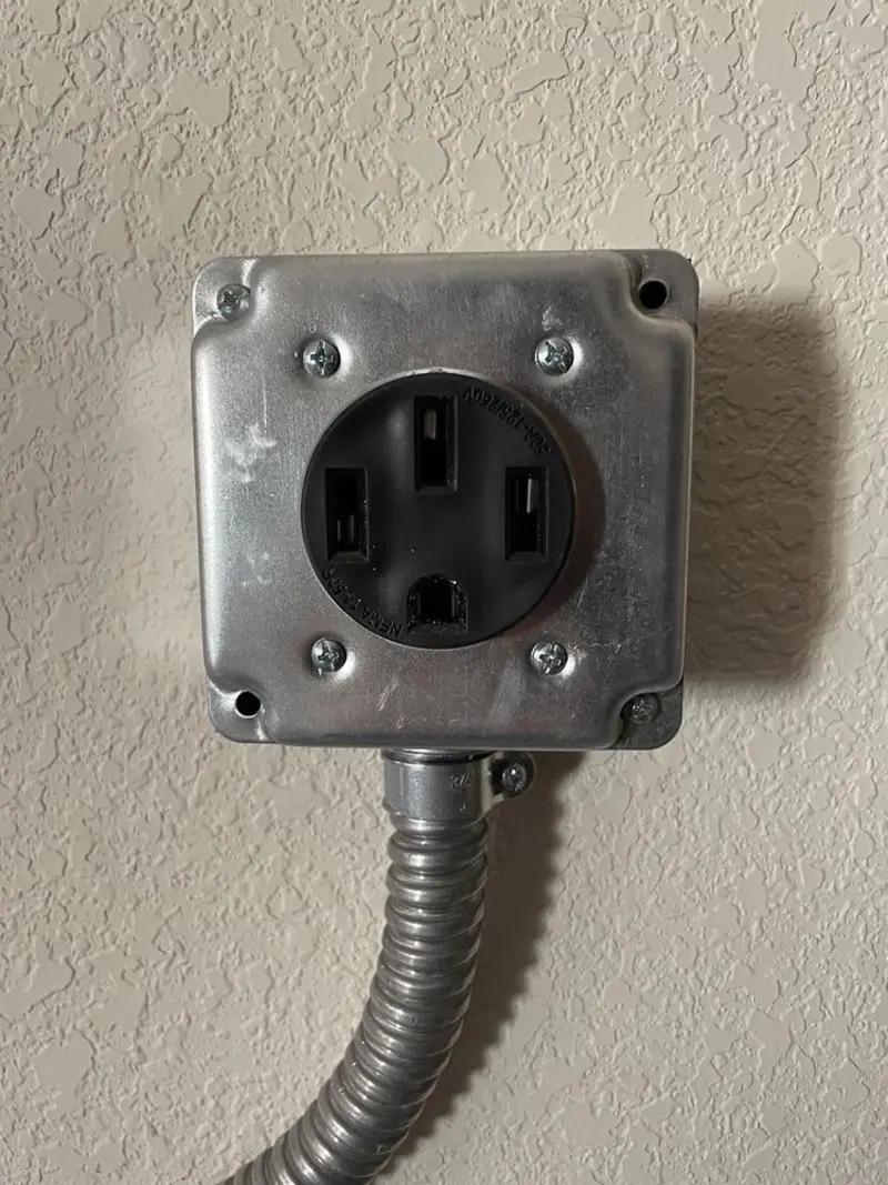 NEMA 14-50 outlet installed for Smart Home Electrical in Black Jack